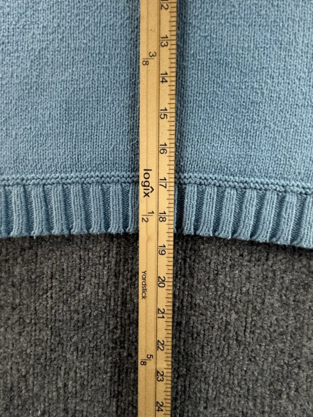 Polo Jeans Ralph Lauren Wool Cotton Blend Turtleneck Blue Women Knit Sweater - Picture 6 of 16